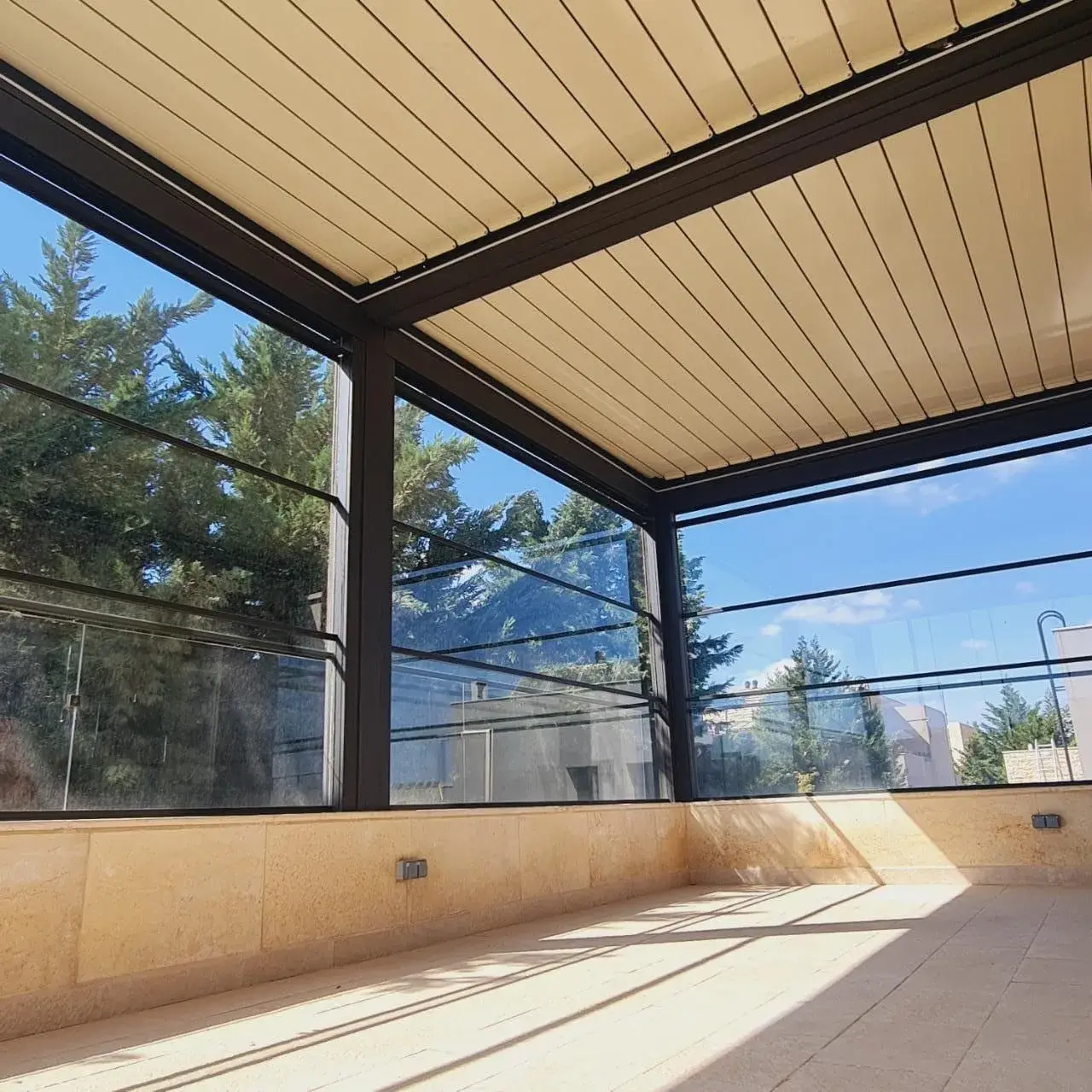 Pérgola en terraza